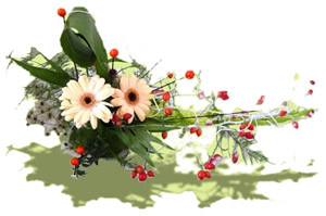 Gestecke - Gerbera Gesteck 