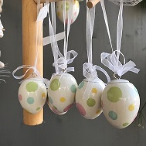 Ostern - Ei mit Punkten